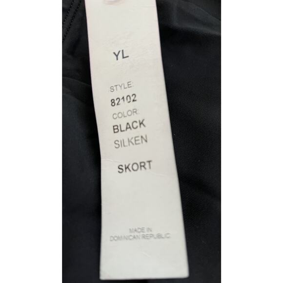 BP Designs Silken Dance Skort in Black Youth Large - Picture 4 of 8